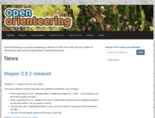 Tablet Screenshot of openorienteering.org
